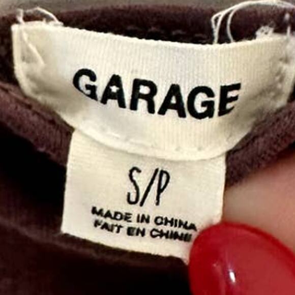 Garage Fit & Flare Mini Dress, Stretch, Long Sleeve Cut Out Purple Womens S - Picture 3 of 6